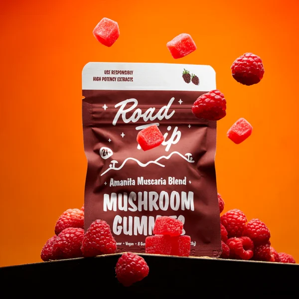 Road Trip Gummies AMANITA MUSCARIA MUSHROOM GUMMIES - RASPBERRY