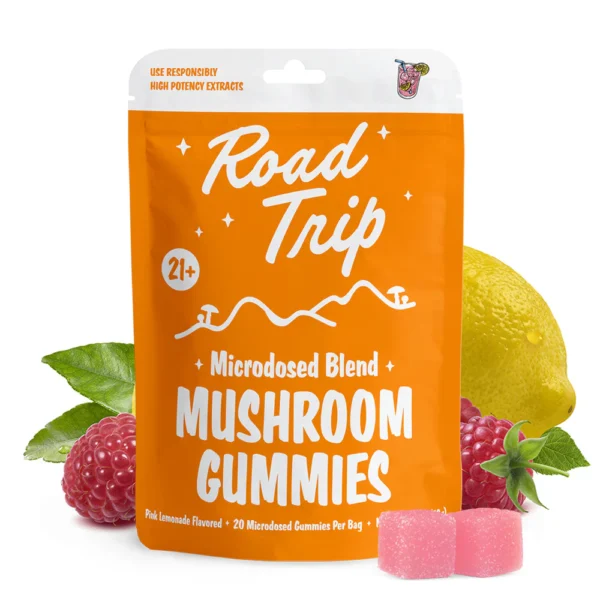 Road Trip Gummies MICRODOSED GUMMIES + FUNCTIONAL MUSHROOMS - PINK LEMONADE