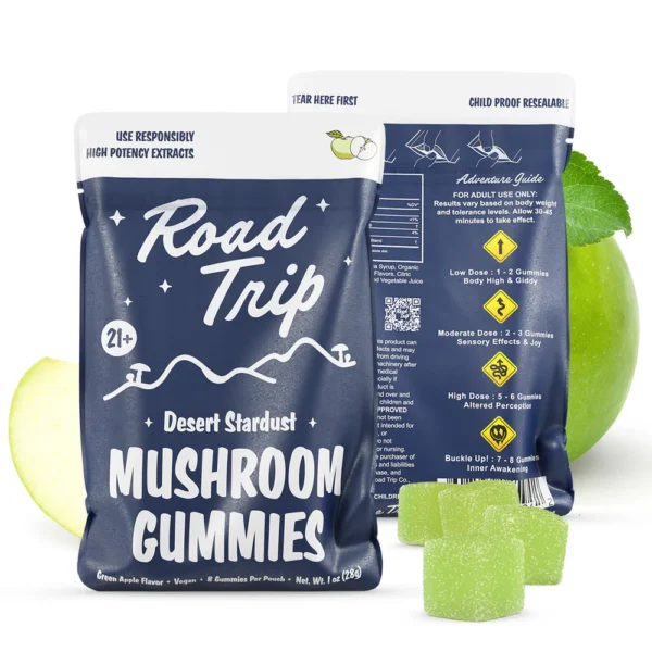 Road Trip Gummies DESERT STARDUST MUSHROOM GUMMIES - GREEN APPLE