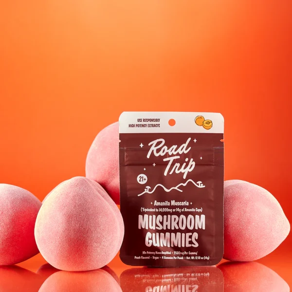 Road Trip Gummies AMANITA MUSCARIA MUSHROOM GUMMIES - PEACH