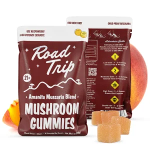 Road Trip Gummies AMANITA MUSCARIA MUSHROOM GUMMIES - PEACH