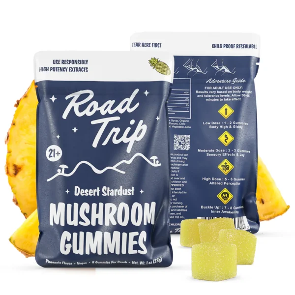 Road Trip Gummies DESERT STARDUST MUSHROOM GUMMIES - PINEAPPLE