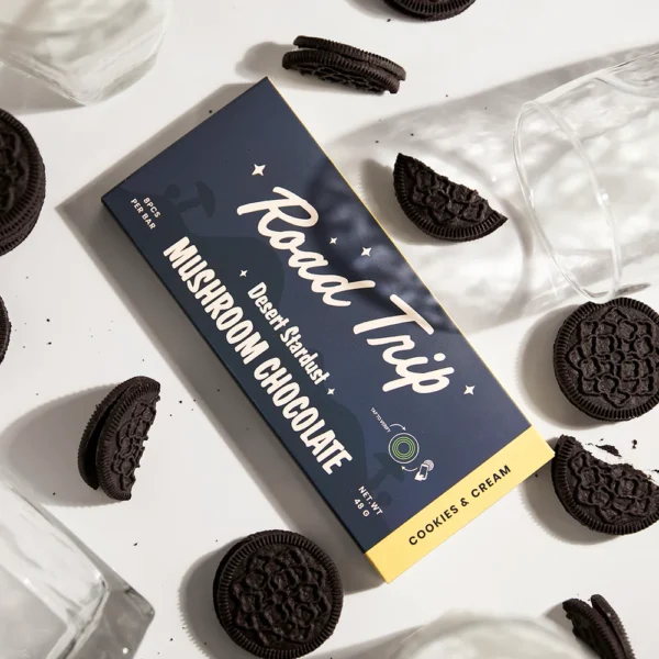 Road Trip Gummies Desert Stardust Magic Mushroom Chocolate Bar - Cookies & Cream