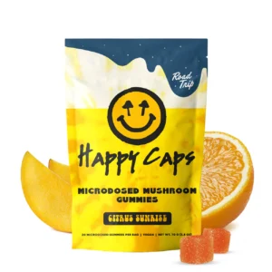 Road Trip Gummies x Happy Caps™ MICRODOSED GUMMIES + FUNCTIONAL MUSHROOMS - CITRUS SUNRISE