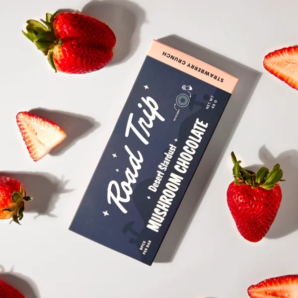 Road Trip Gummies Desert Stardust Magic Mushroom Chocolate Bar - Strawberry Crunch